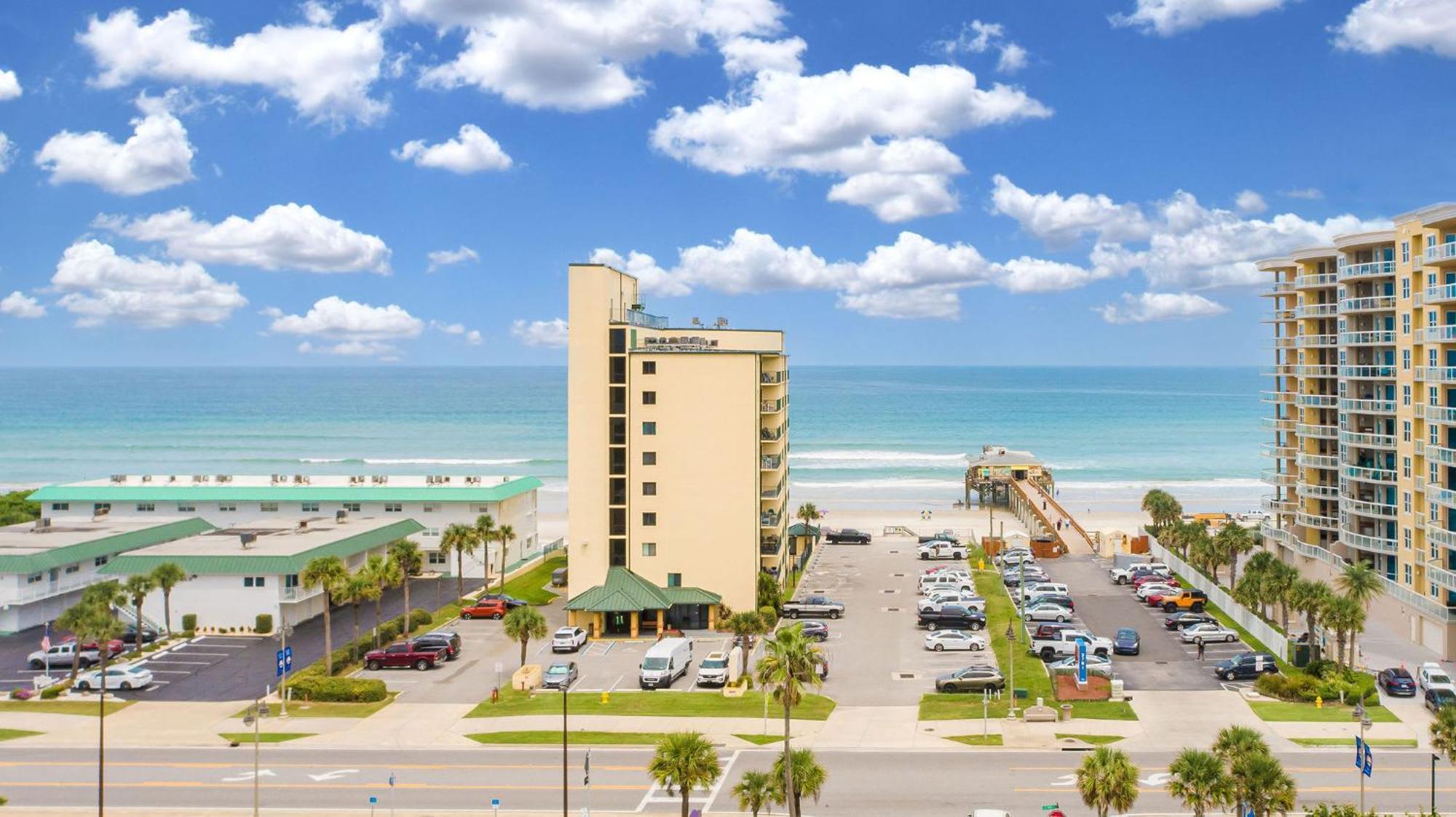 Ocean Views From Your Private Balcony! Sunglow Resort 606 By Brightwild Daytona Beach Shores Extérieur photo
