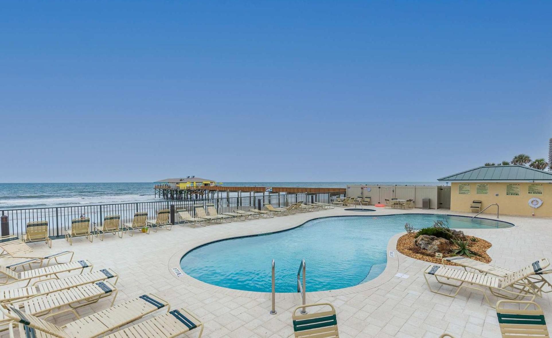 Ocean Views From Your Private Balcony! Sunglow Resort 606 By Brightwild Daytona Beach Shores Extérieur photo