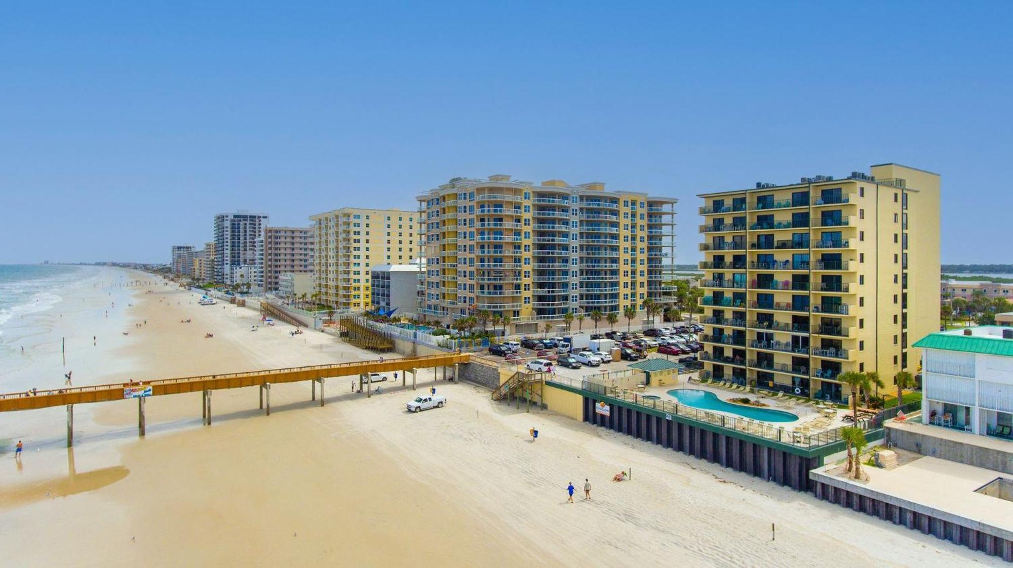 Ocean Views From Your Private Balcony! Sunglow Resort 606 By Brightwild Daytona Beach Shores Extérieur photo